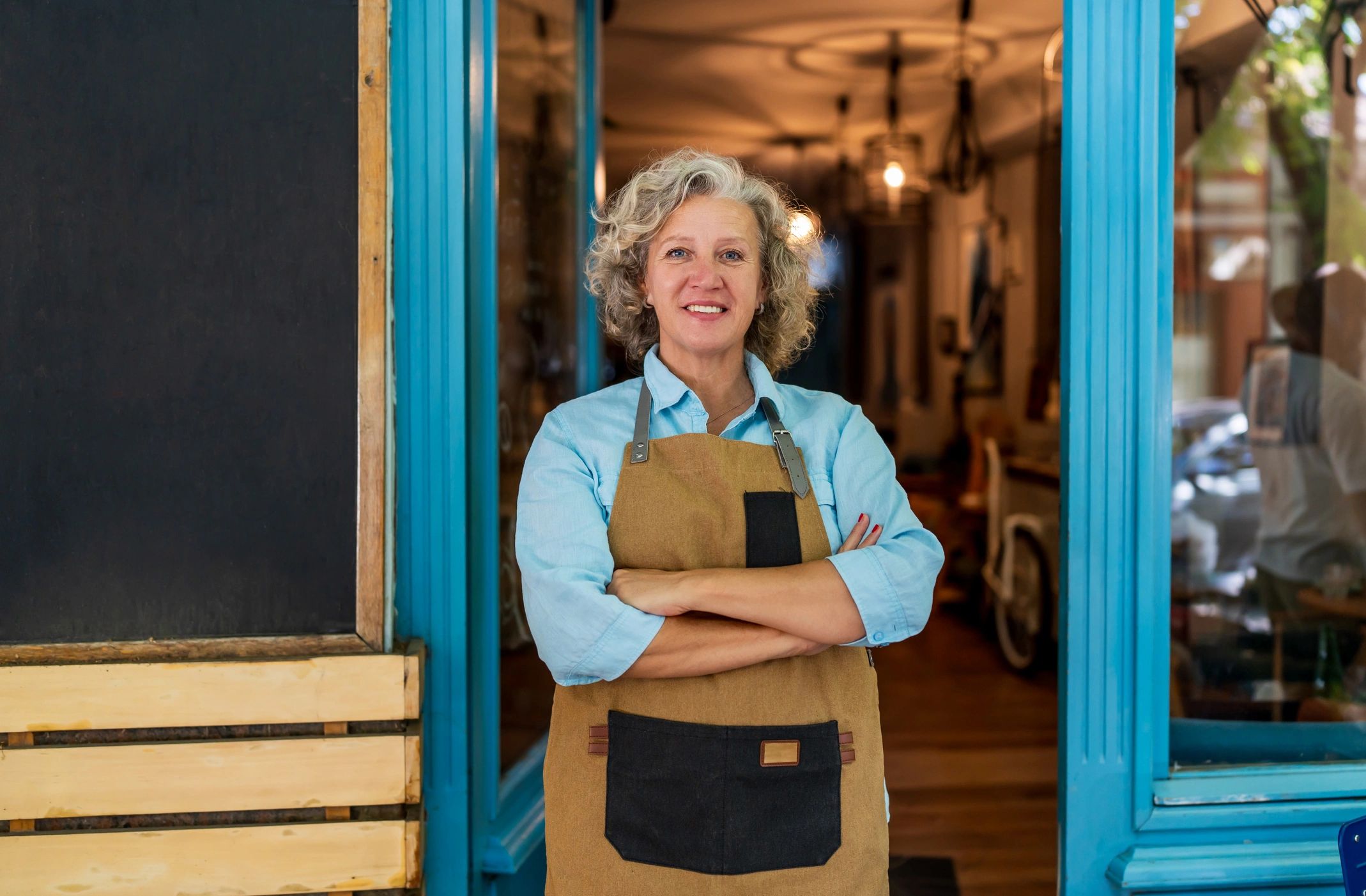 Portrait of a small business owner smiling
