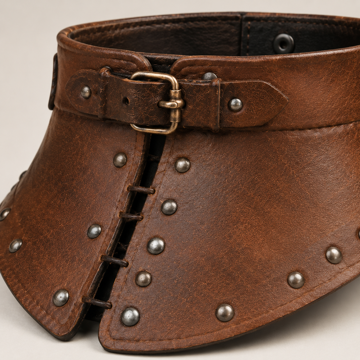 Leather Gorget Pattern PDF, Medieval Neck Armor for Ren Faire & LARP - Image 2