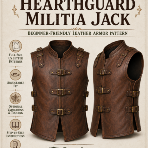 Image of pattern cover showing a rendering of a finished militia jack