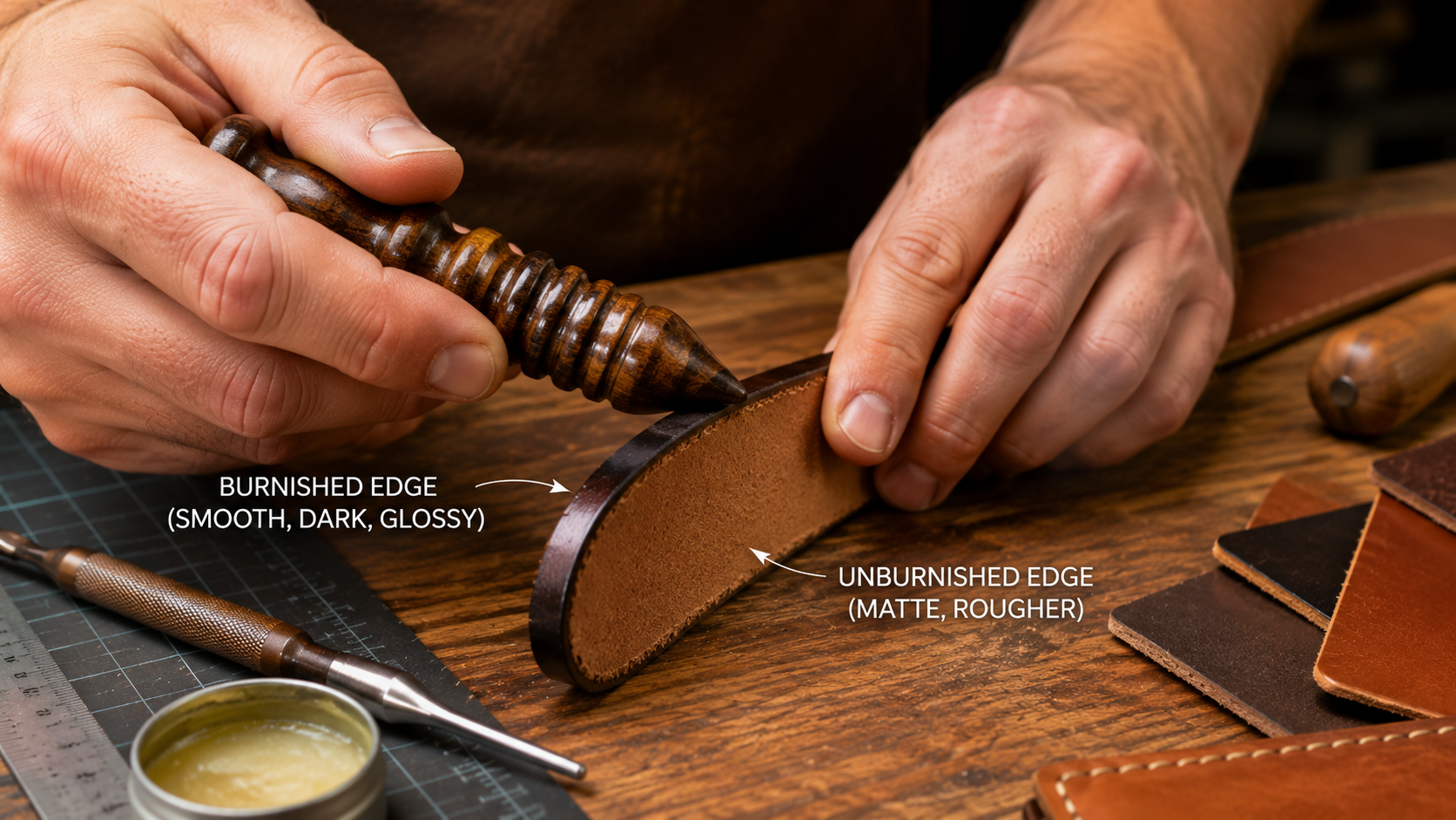 Edge Burnishing in Leathercraft: What It Is, Why It Matters, and How to Do It