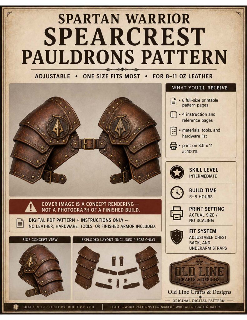 Spartan Warrior Spearcrest Pauldrons