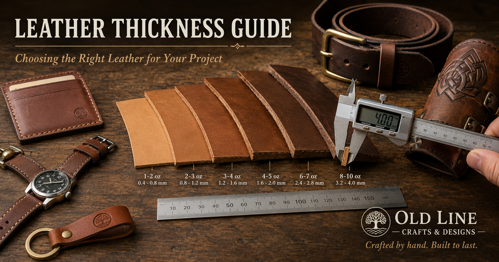 Leather Thickness Guide: How to Choose the Right Leather for Your Project