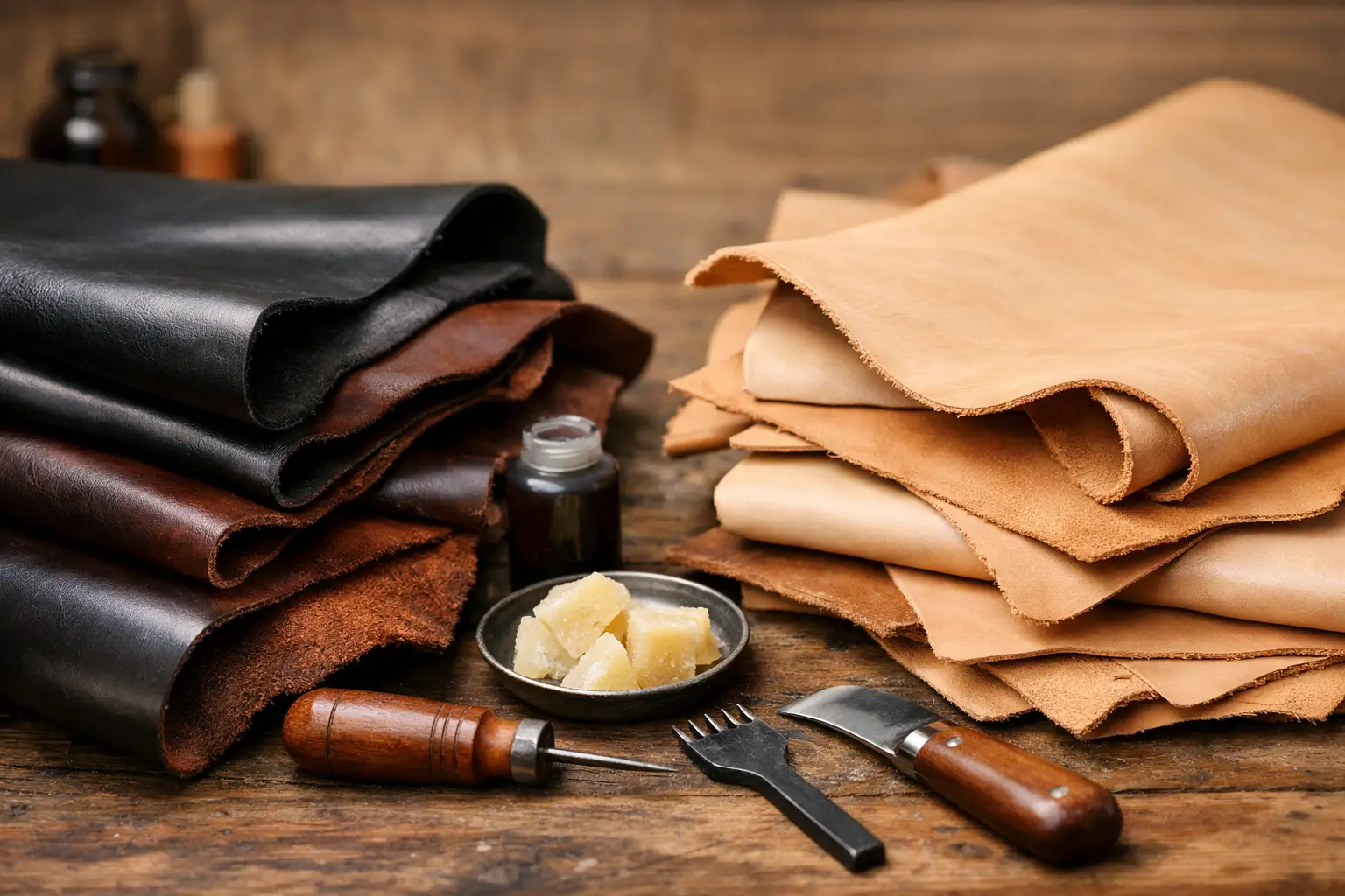 Chrome Tan Versus Vegetable Tan for Leatherwork