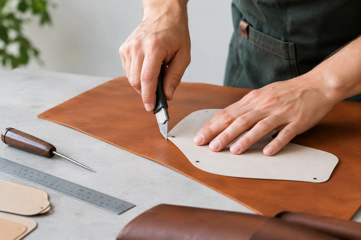 How to Cut Leather Templates With Clean Edges