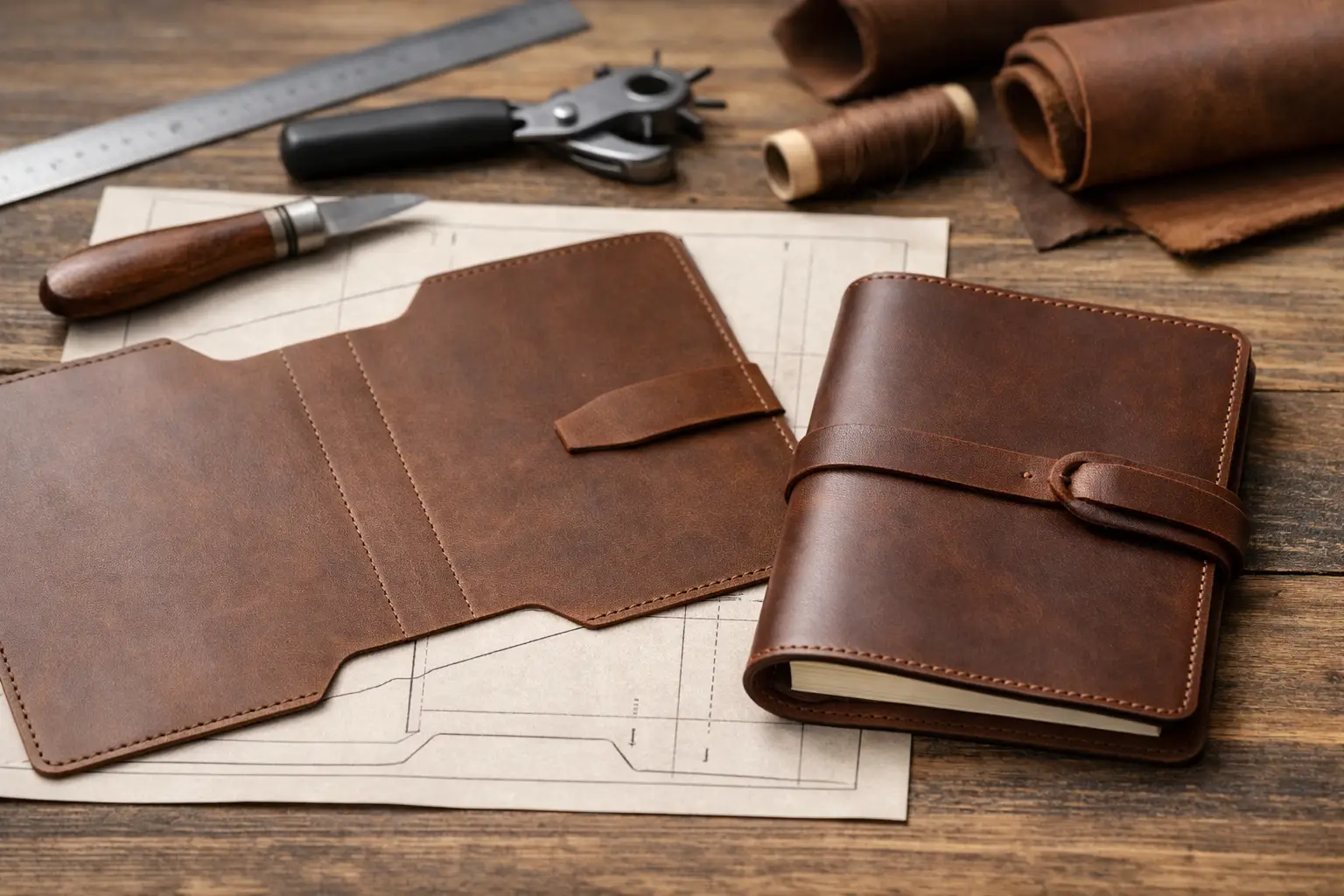 Leather Journal Cover Template PDF That Fits