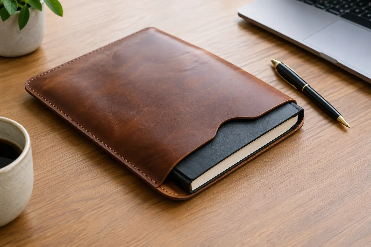 A Leather Notebook Sleeve Project Example - Old Line Crafts & Designs A Leather Notebook Sleeve Project Example