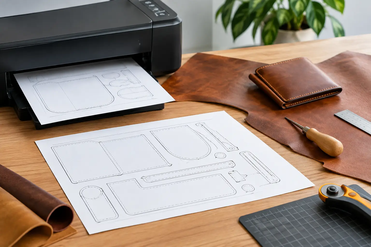 PDF Pattern Printing Guide for Leatherworkers - Old Line Crafts & Designs PDF Pattern Printing Guide for Leatherworkers