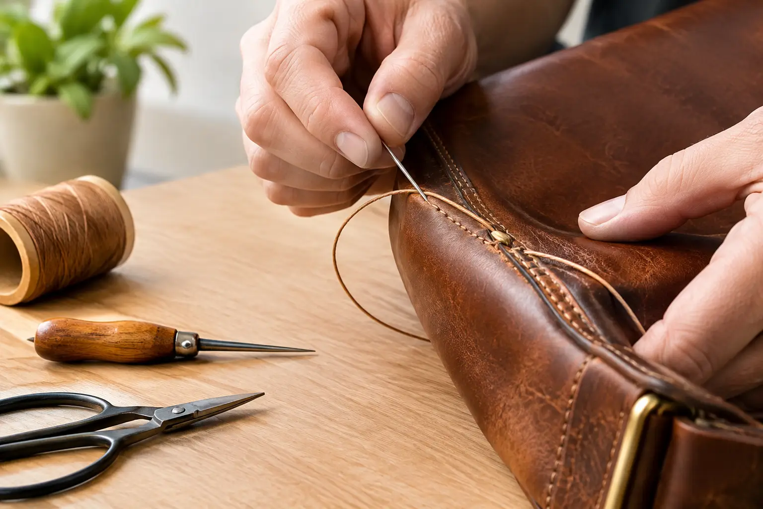 Why Leather Stitches Loosen and How to Fix Them - Old Line Crafts & Designs Why Leather Stitches Loosen and How to Fix Them